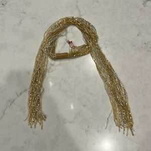 Murano glass scarf in gold